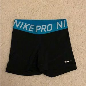 Cute blue waist Nike Pro spandex